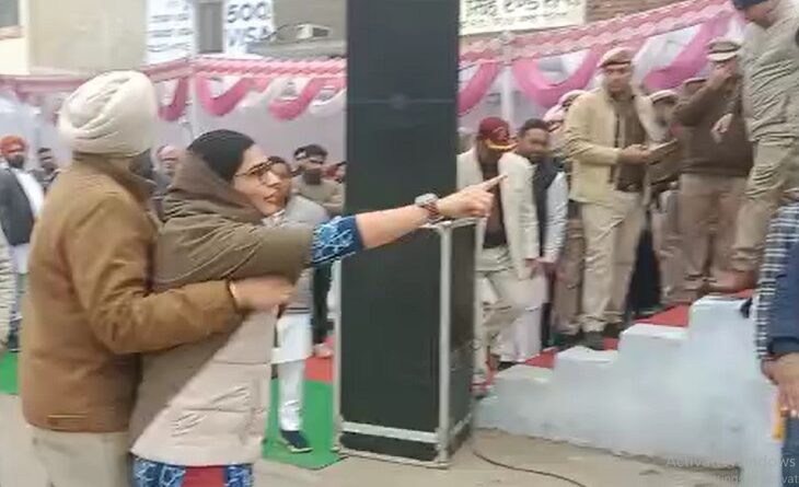 गणतंत्र दिवस के अवसर पर चंडीगढ़ में खालिस्तानी नारे , कुरुक्षेत्र में झंडा फहराने पर मंत्री संदीप सिंह का विरोध , महिला ने किया हंगामा